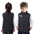thumbnail image 3 of ZCFZJW Heated Jacket Heated Vest for Kids Boy Girls, Sleeveless Lightweight USB Rechargeable Thick Warm Windproof Full Zip Up Down Jacket, Battery Not Included(Black#51,8-9 Years), 3 of 11