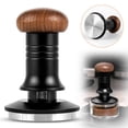 thumbnail image 1 of kitchenware,304 Stainless Calibrated Handle 58mm Loaded Tamper Kitchenware Tamper Espresso Tamper Calibrated Loaded Coffee Tamper Steel Wood Stainless Steel Tamper Calibrated With 304 Tamper With, 1 of 7