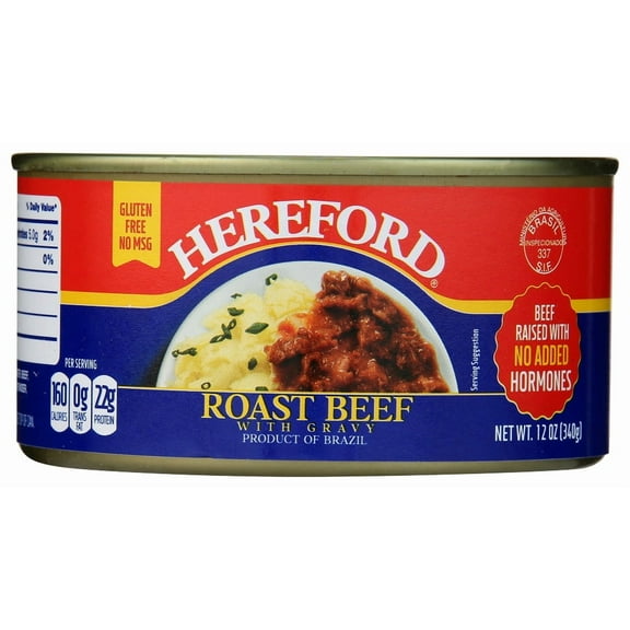 (Pack of 12) Hereford Roast Beef with Gravy 12 oz