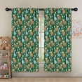thumbnail image 5 of Blackout Kids Curtains,Green Highland Cow Dinosaur Pattern Childrens Insulated Curtains Set Of 2,Bedroom Essentials,Toddler Room Decor 52"x63", 5 of 5