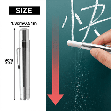 

HOT 2 PCS Silver Aluminum Alloy Chalk Keeper Holder