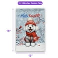 thumbnail image 5 of Hello Winter Bichon Frise Smiling in Red Scarf Hat Welcome Christmas Garden Flag 12x18in Double Sided Bichons Dog Lovers Gifts Idea Outdoor Decor - 00017, 5 of 5