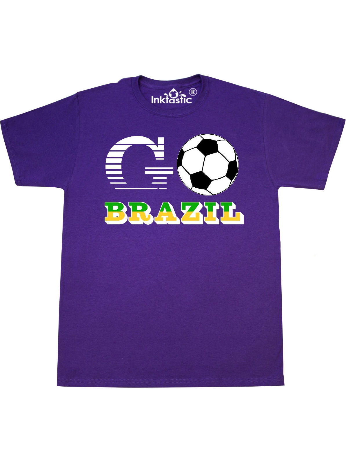 Inktastic Go, Brazil- Soccer, Football T-Shirt - Walmart.com