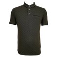 thumbnail image 1 of Playera Polo George para Hombre, de Algodón Reciclado Diseño con Rombos Verde Militar Talla CH, 1 of 4