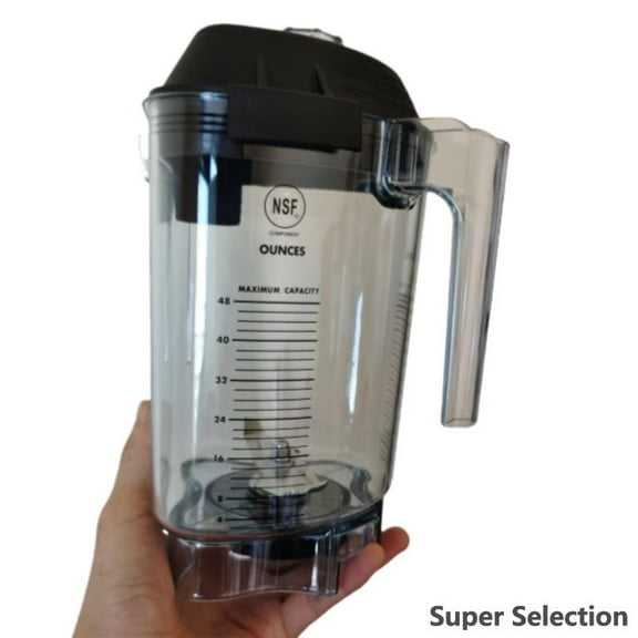 Blender Pitcher Jar, 48oz Replacement Blender Container, BPA-Free Commercial Grade Pitcher For Compatible Quiet Commercial Blenders, Check Model Compatibility