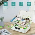 thumbnail image 2 of braveheart Medication Lock Box With Code High Capacity Storage For Safety And Security Documents Clear Lock Box A, 2 of 6