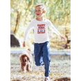 thumbnail image 2 of Happy July 4Th, 6Th Birthday Long Sleeve Toddler -Image by Shutterstock,  4 Toddler, 2 of 4