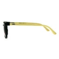 thumbnail image 3 of Mens Bamboo Wood Oversize Rectangular Horn Rim Sunglasses Black Green, 3 of 4