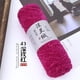 thumbnail image 1 of Zhuge Hilo de felpa de terciopelo de 150 g para crochet y tejido - Hilo de manta de chenilla suave y grueso, rojo rosa intenso, 1 of 4