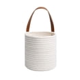 thumbnail image 2 of Planter Baskets Pure Handmade Single Hand Planting Belt White Hanging Flower Pot, 2 of 3