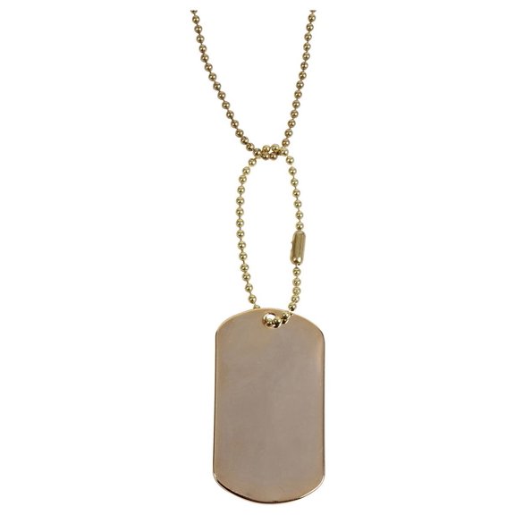 Rothco Military Dog Tag, Gold