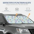 thumbnail image 4 of Balery 2 Piece Colorful Butterfly Car Windshield Sun Shade|Foldable Front Windshield Shade for Car Front Window for Most Sedans SUV Truck-Medium, 4 of 7