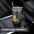 thumbnail image 7 of Halloween Pumpkin Ghost 40 oz Tumbler with Handle Rust Resistant Travel Mug Modern Cafe Tumblers for Spring Summer Camping Outdoor, 7 of 7