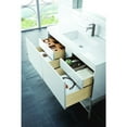 thumbnail image 5 of James Martin Vanities 47.3" Single Vanity, Glossy White, Champagne Brass Base w/ Charcoal Black Top, 5 of 9