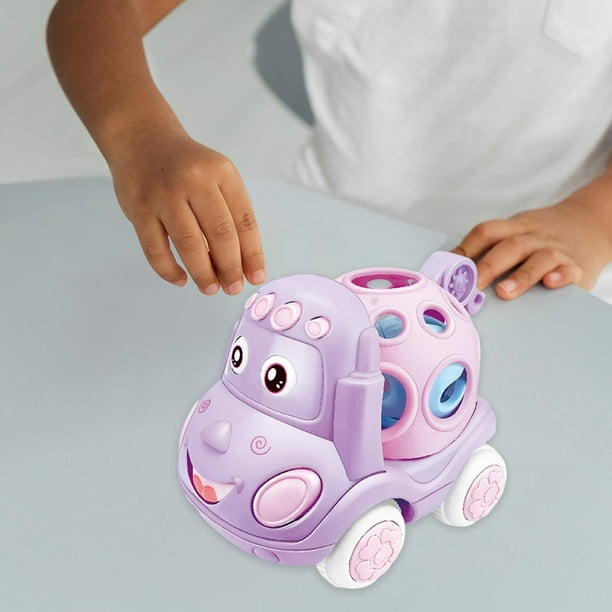 Camión rodante y sonajero suave Hugo para niños Vehículo de fricción Juguete educativo