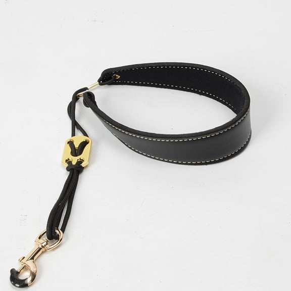 HONMEET Black Metal Saxophone Neck Strap with Weight Distribution for Comfortable Playing 1 Piece