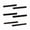 Black Middle L, variant on Car Central Left and Right Air Conditioner AC Vent Grille Trim Strip For Porsche Taycan 9J1 2019-2025