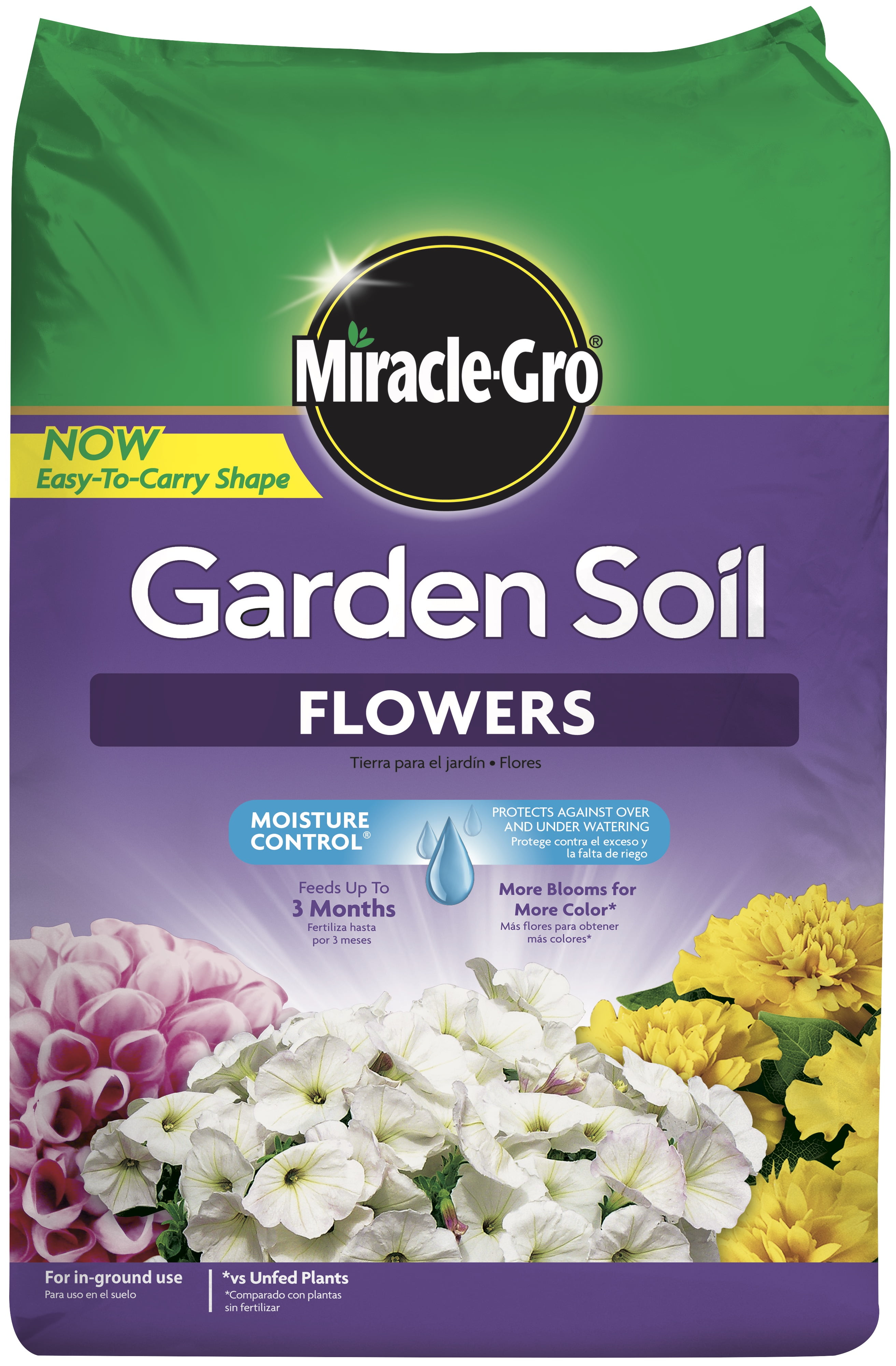 Miracle-gro garden soil for flowers &