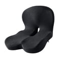 thumbnail image 1 of Cojín de asiento de espuma viscoelástica perfecl cojín de respaldo para silla transpirable Gris oscuro, 1 of 8