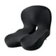 thumbnail image 1 of Cojín de asiento de espuma viscoelástica con respaldo ergonómico y cojín de coxis integrado, transpirable. Gris oscuro, 1 of 9