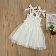 thumbnail image 6 of Douhoow Kids Girls Tutu Dress Summer Children Solid Color Sleeveless Tulle Princess Dress, 6 of 9