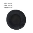 thumbnail image 3 of Matsuzay Par de almohadillas para los oídos Cojín de esponja Montado en la cabeza Orejera con cancelación de ruido Reemplazo de terciopelo ergonómico Relojes inteligentes Negro, 3 of 6