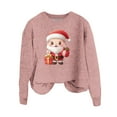 thumbnail image 4 of Buigttklop Christmas Sweatshirts for Women Kawaii 3D Santa Claus Sweatshirt Funny Gifts Long Sleeve Crewneck Cute Graphic Tops, 4 of 4