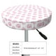thumbnail image 4 of Disketp Pink Paw Funda Redonda para Taburete, Funda de Cojín para Silla de Bar Suave y Elástica-13 inch, 4 of 7