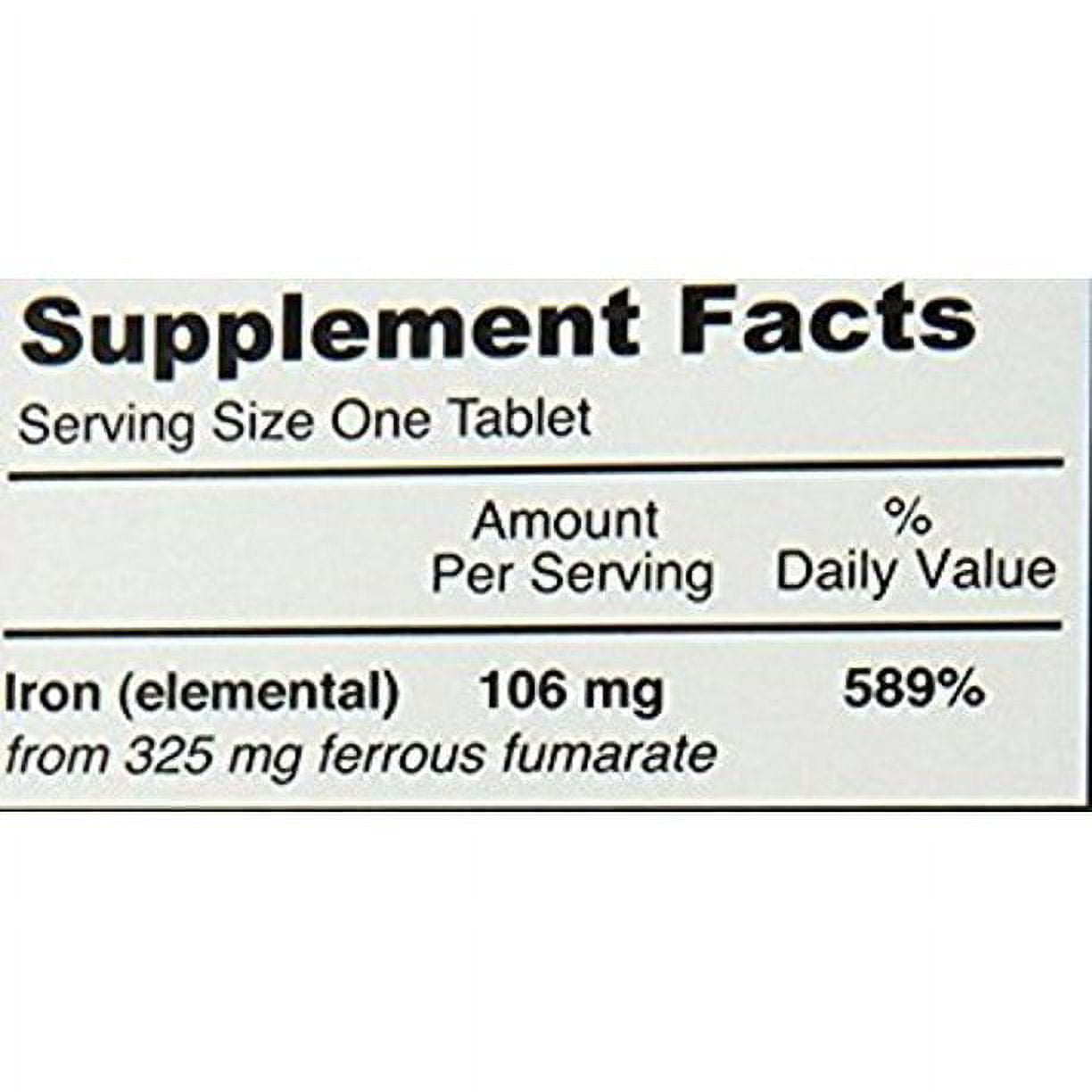 Ferretts Iron Supplement Ferrous Fumerate, 60 ct
