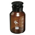 thumbnail image 1 of Unique Bargains 500mL Amber Reagent Media Graduated Borosilicate Glass Storage Bottle Amber Cap, 1 of 5