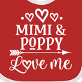 thumbnail image 4 of Inktastic Mimi and Poppy Love Me Baby Clothes Boys or Girls Baby Bib, 4 of 4