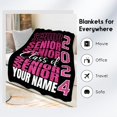 thumbnail image 3 of Graduation Blanket - Class of 2024 Graduation Gifts for Her or Him - 40"x50" Flannel Soft Throw Blanket Decorations - Senior 2024 Blankets for College, High School, Graduation Day, 3 of 5