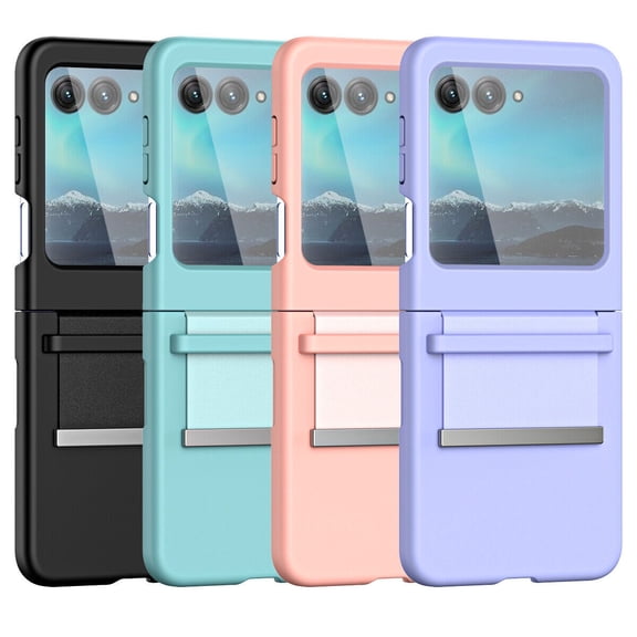 For Motorola Razr 40 Ultra Shockproof PU Leather Back Hard PC Case Cover