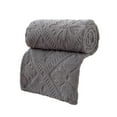 thumbnail image 3 of Boovnll Throw Blanket - Super Cozy Soft Solid Color Flannel Microfiber Blankets for Home Living Room Office Sofa Couch, Blanket - 28x40", Dark Gray, 3 of 7
