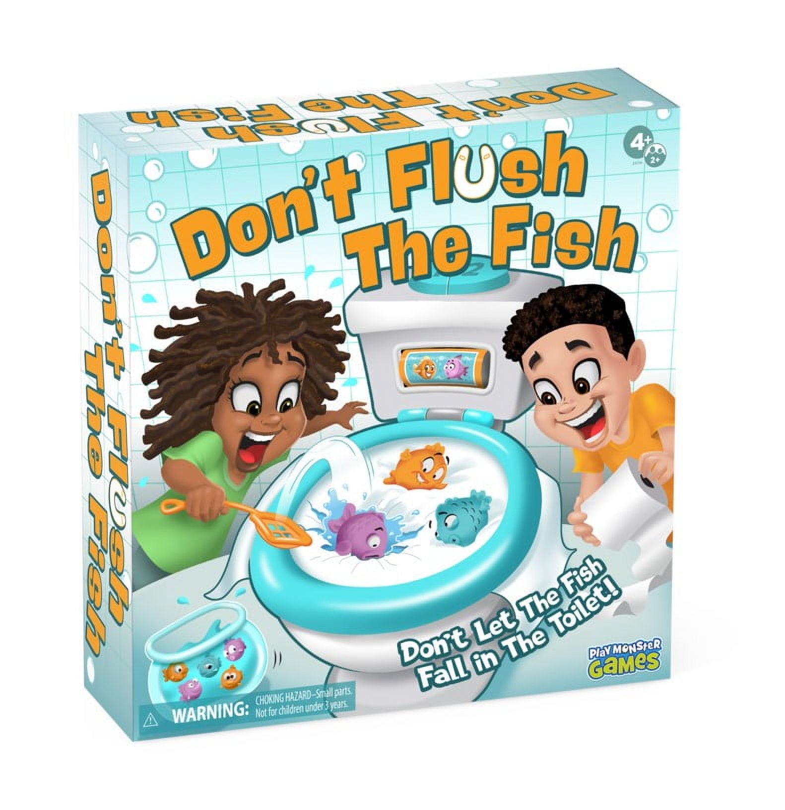 PlayMonster, Don't Flush the Fish, Kids & Family Games, Board Game for Children Ages 4 and up