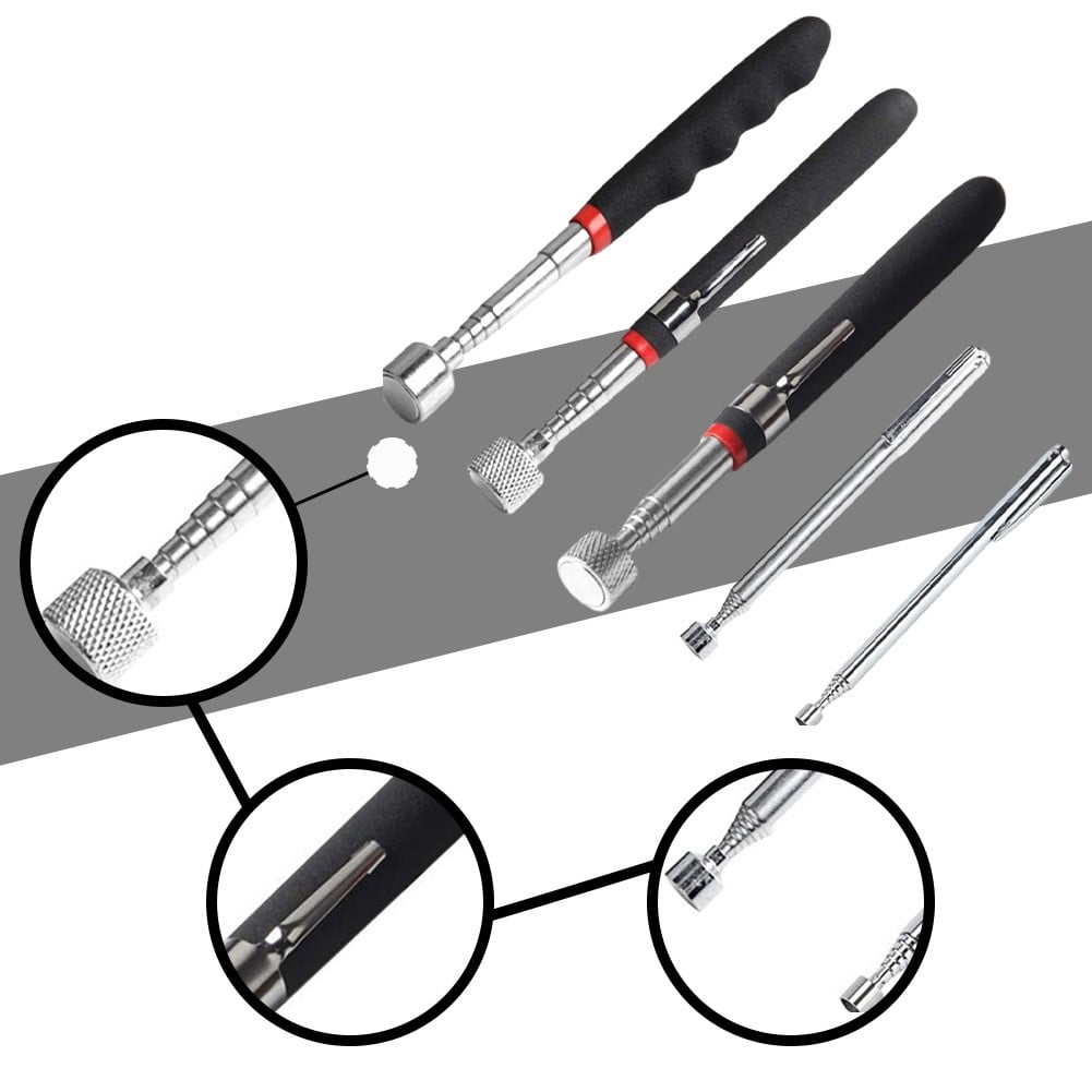 5 PCS Magnetic Telescopic Pick-Up Tool Set With Pocket Clip Telescopic Collector