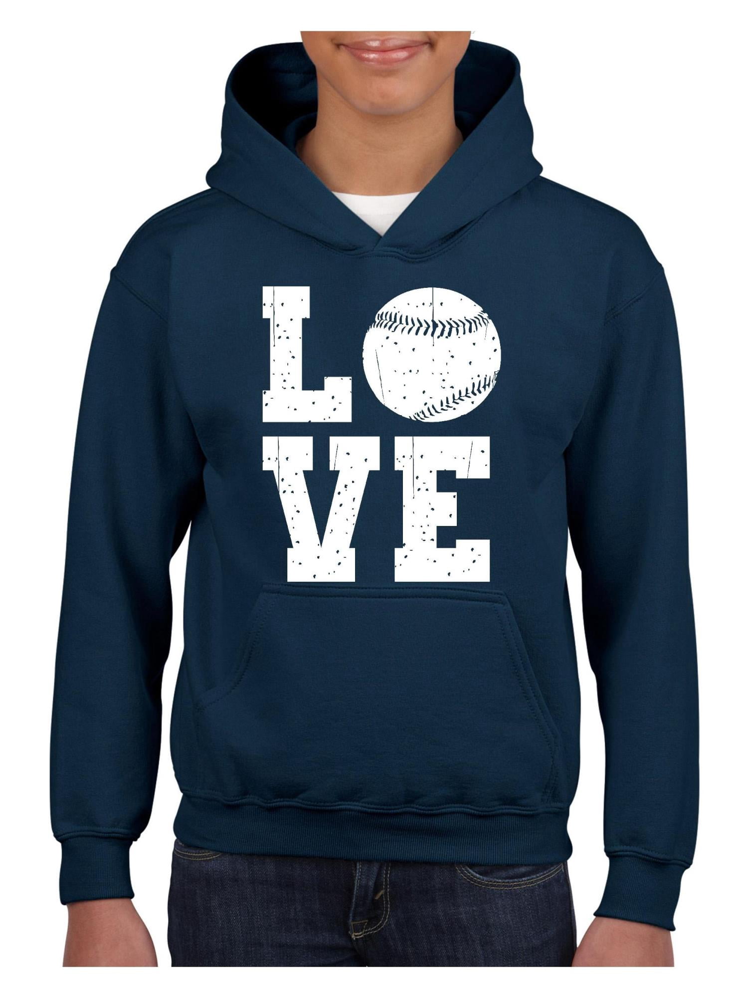 IWPF - Big Boys Hoodies and Sweatshirts, up to Big Boys Size 24 - Baseball  - Walmart.com