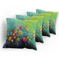 thumbnail image 5 of Ambesonne Floral Throw Pillow Cover 4 Pack, Colorful Dandelions, 24", Multicolor, 5 of 7