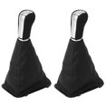 thumbnail image 1 of 5 Speed Car PU Leather Gear Shift Knob Shifting Gear Cover, 1 of 5