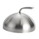 thumbnail image 1 of Tapa protectora de acero inoxidable para alimentos, reutilizable, para cocina y restaurante. Versátil. Plata 24 cm, 1 of 9
