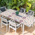 thumbnail image 2 of Independence Day Table Cloths for 8 Foot Rectangle Tables, Blue Red Star Fireworks American Flag Patio Waterproof Elastic Fitted Tablecloths, Washable Rectangular Table Cover for Camping, 2 of 8
