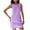 Purple, variant on Taqqpue Womens Summer Linen Dresses Loose Sleeveless Crew Neck Tank Dress Solid Backless Beach Vacation Mini Casual Dresses