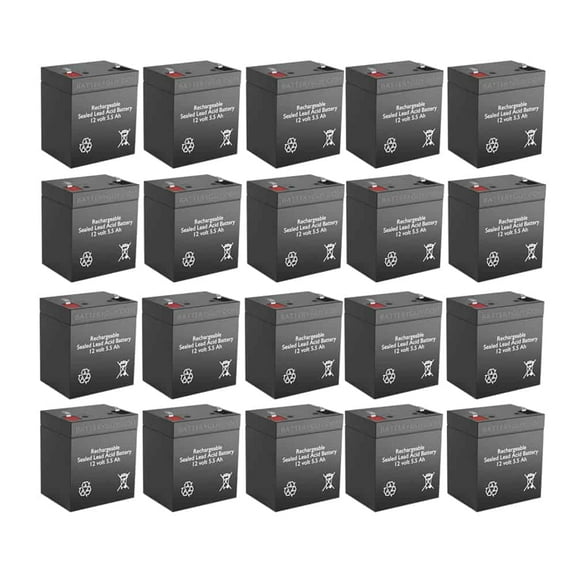 BatteryGuy Center Power Tech Co. CP1250 replacement battery - BatteryGuy brand equivalent (rechargeable - Qty of 20)