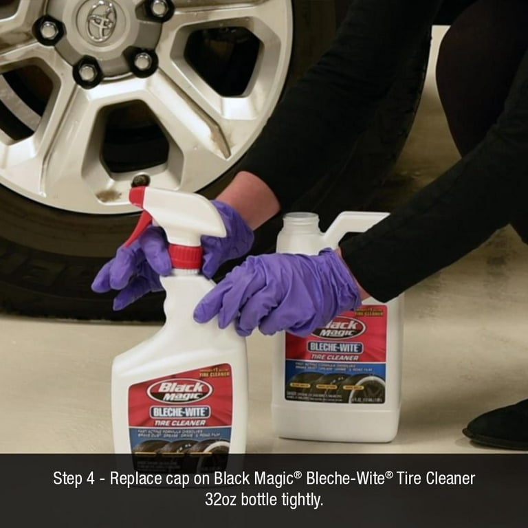 Black Magic 800002223 Bleche-Wite Tire Cleaner, 64 oz. - Fast-Acing Formula  Dissolves Brake Dust, Grime and Road Film Off Tires : Automotive 