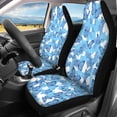 thumbnail image 3 of Uourmeti Car Seat Covers Stretchy Polyester, Compatible with Car Seats Vans Seats, for Trucks SUV, Blue Butterfly Print, 3 of 10