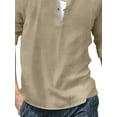 thumbnail image 6 of Gvmfive Mens Casual Long Sleeve Stand Collar Button Up Shirts, 6 of 6