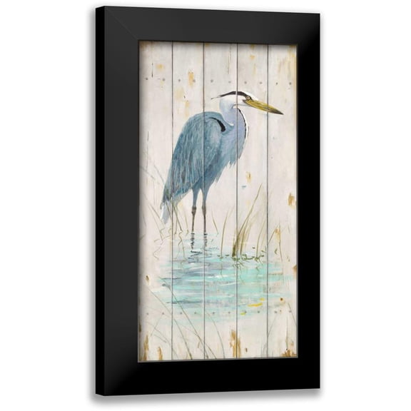 Fisk, Arnie 9x14 Black Modern Framed Museum Art Print Titled - Blue Heron