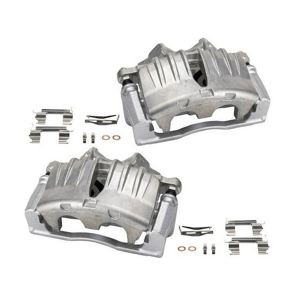Front Brake Caliper Set 2 Piece - Compatible with 2002 - 2005 GMC Envoy XL 2003 2004
