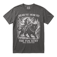 thumbnail image 6 of Fun Aunt Knight Riding Black Cat T-Shirt, Hear Ye Fun Aunt Has Arrived Tee, Funny Medieval Cat Meme Shirt, Auntie Cat Lover Gift, 6 of 8