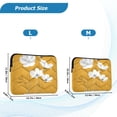 thumbnail image 4 of FORMRS 13-13.3 inch Laptop Sleeve Case Soft Carrying Quilted Computer Bag Cover, White Flowers, 4 of 7